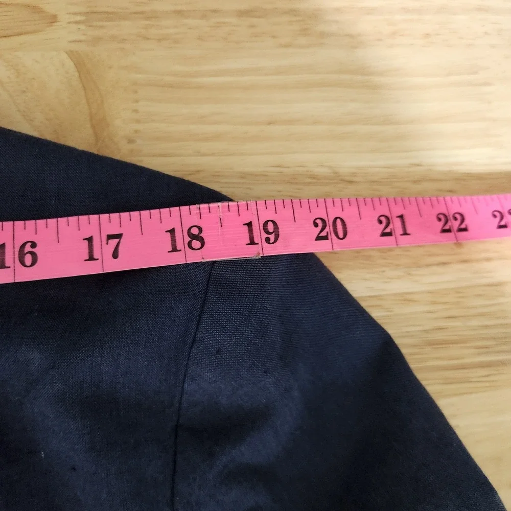 J.Crew Ludlow Slim Blazer 42L Navy Blue Somelos Cotton Linen Sport Coat